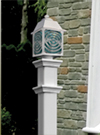 Bullseye Door Lite Lightpost White