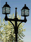Bullseye Door Lite Double Lightpost