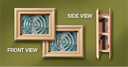 Bullseye Door Lite Tan Frame Views