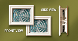 Bullseye Door Lite White Frame Views